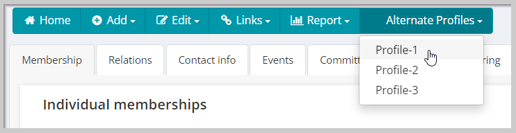 Alternate Profiles menu links.png