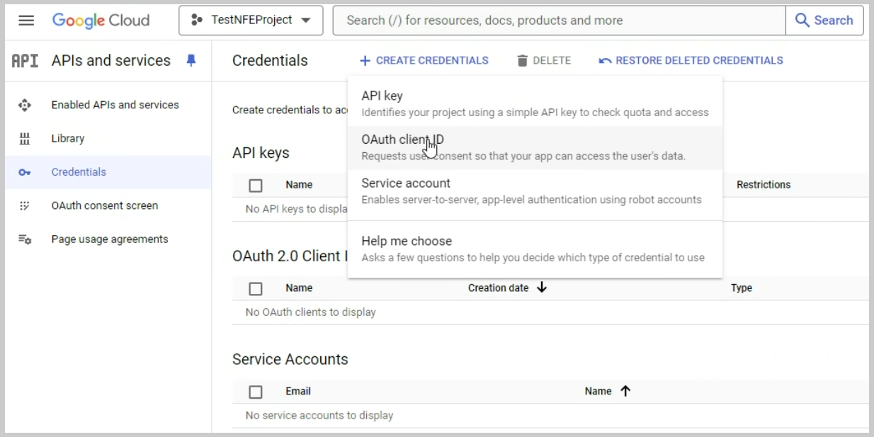 APIs and services OAuth client ID.png