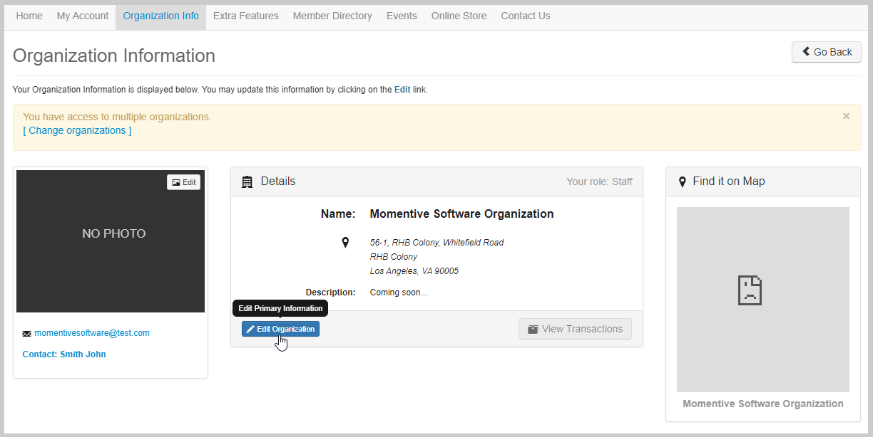 Organization Information with Edit Organzation Enabled.png