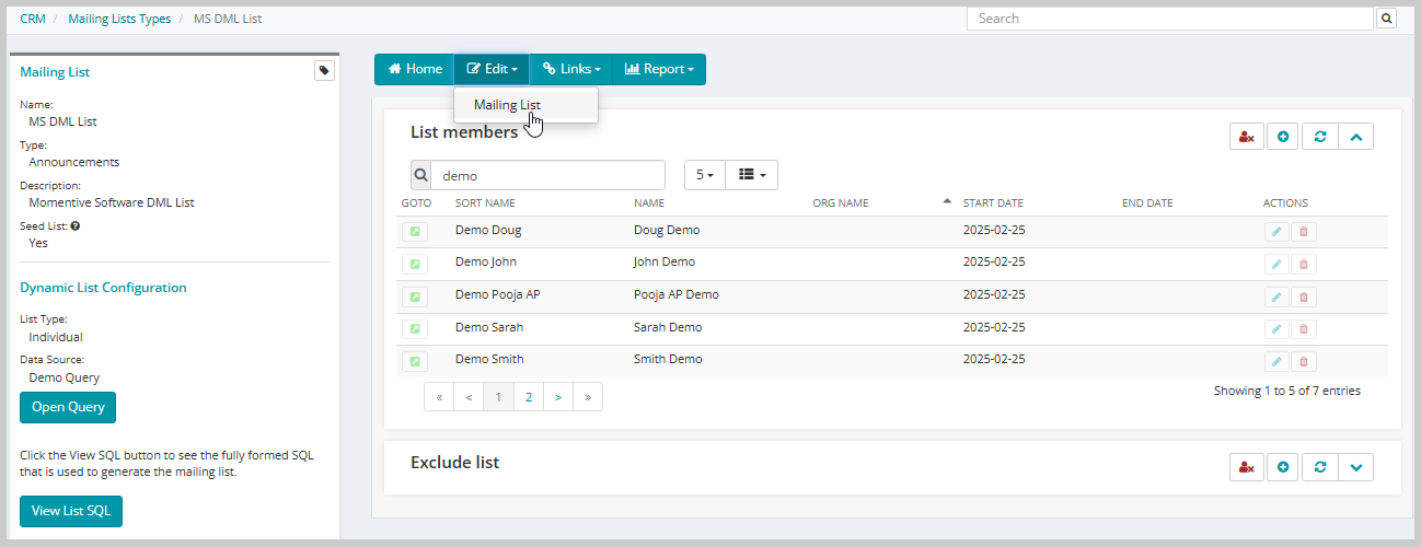 Mailing List Profile Edit tab Mailing List link.png